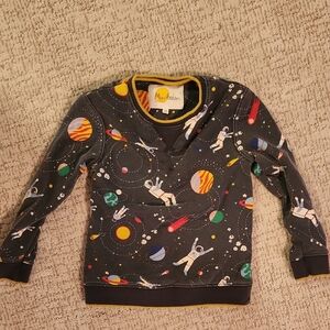 Mini Boden Navy space astronaut Cosmic Sweatshirt